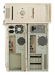 Image showing old computers  for electronic recycling