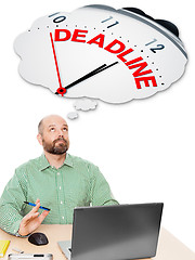 Image showing business man deadline