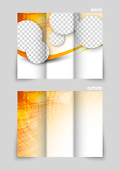 Image showing Tri-fold brochure template design