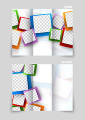 Image showing Tri-fold brochure template design