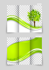 Image showing Tri-fold brochure template design