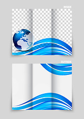 Image showing Tri-fold brochure template design