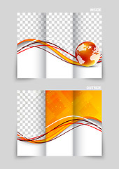 Image showing Tri-fold brochure template design