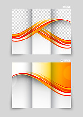 Image showing Tri-fold brochure template design