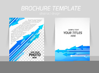 Image showing Flyer back and front template design