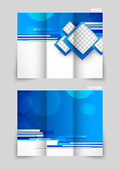 Image showing Tri-fold brochure template design