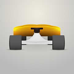 Image showing Vector illustration of yellow longboard