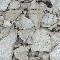 Image showing Wreckage of concrete - seamless background