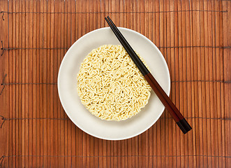 Image showing Serving instant noodles 