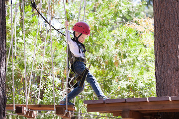 Image showing kid in adventure park