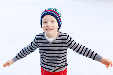 Image showing kid ice skating