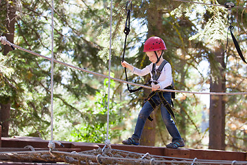 Image showing boy at adventure park