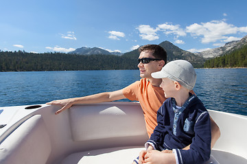 Image showing family boating