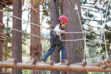 Image showing kid in adventure park