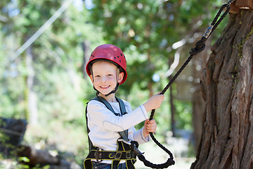 Image showing kid in adventure park
