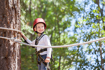 Image showing boy at adventure park