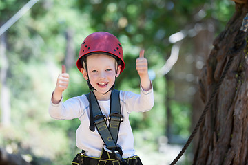 Image showing boy at adventure park