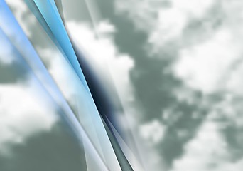 Image showing Abstract cloudy sky vector background