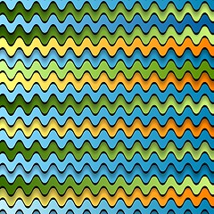 Image showing Abstract colorful waves