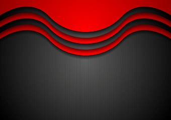 Image showing Abstract wavy corporate background