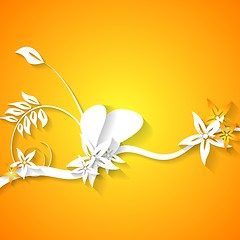 Image showing Abstract flowers bright background