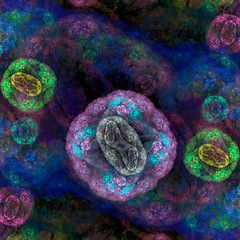 Image showing Symmetrical growth of bacteria