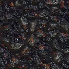 Image showing Dark mineral close up