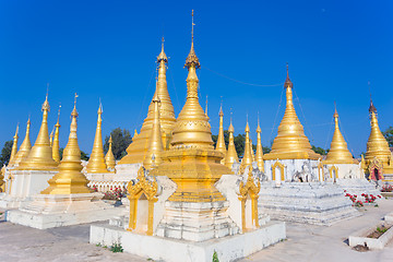 Image showing Ancient buddhist temple, Pindaya, Burma, Myanmar.