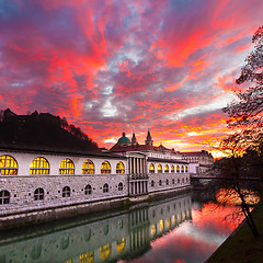 Image showing Ljubljana, capital of Slovenia, Europe.