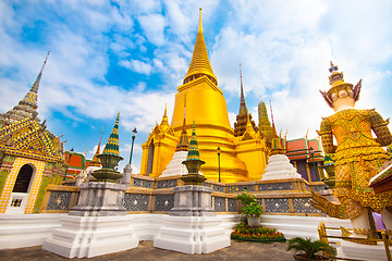 Image showing Wat Phra Kaew temple, Bangkok, Thailand.