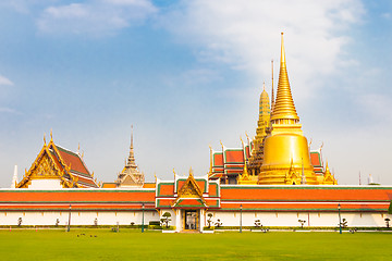 Image showing Thailand, Bangkok,  Wat Phra Kaew temple.