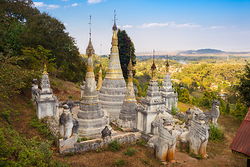 Image showing Ancient buddhist temple, Pindaya, Burma, Myanmar.