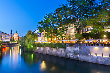 Image showing Romantic medieval Ljubljana, Slovenia.