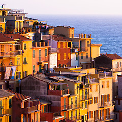 Image showing Colourful Riomaggiore village of Cinque Terre - Italy. 