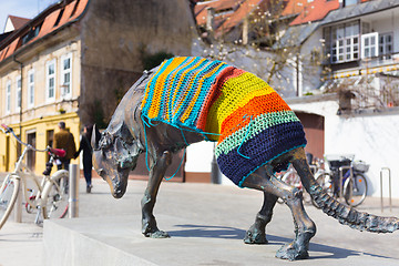 Image showing Artistic sculpture in Ljubljana, Slovenia.