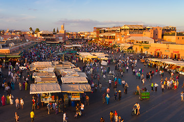 Image showing Jamaa el Fna, Marrakesh, Morocco.