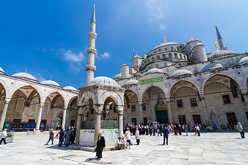 Image showing Sultanahmet blue Mosque in Istanbul, Turkey