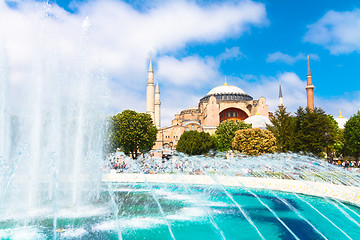 Image showing Hagia Sophia, mosque and museum in Istanbul, Turkey.