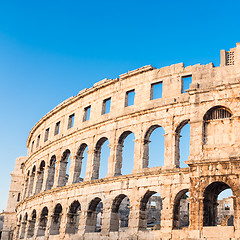 Image showing Ancient Roman Amphitheater; Pula, Croatia