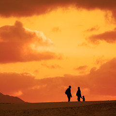 Image showing Family trip in the desert