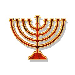 Image showing Candlestick oh hannukah