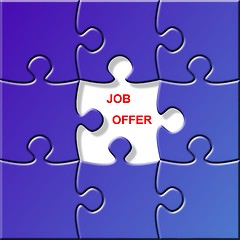 Image showing puzzle - job offer