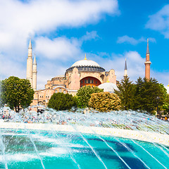 Image showing Hagia Sophia, mosque and museum in Istanbul, Turkey.