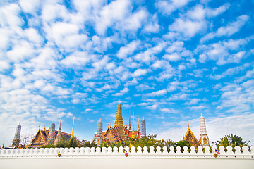 Image showing Thailand, Bangkok,  Wat Phra Kaew temple.