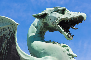 Image showing Dragon bridge, Ljubljana, Slovenia.