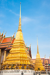 Image showing Thailand, Bangkok,  Wat Phra Kaew temple.