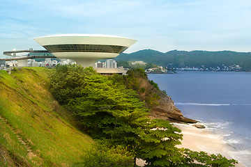 Image showing Niteroi Contemporary Art Museum, Rio de Janeiro, Brasil.