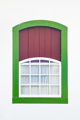 Image showing Colorful vintage window.