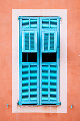 Image showing Rustic window shuters.