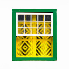 Image showing Colorful vintage window.